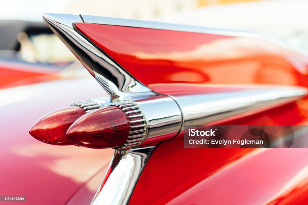 Classic Car Detail Classic Car Details Collector's Car Stock Photo