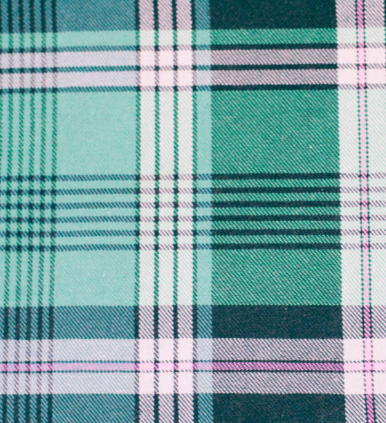 istock Scottish tartan pattern .Green velvet plaid fabric tablecloth 1124504184
