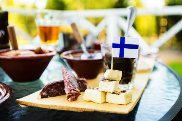 istock Traditional finnish meat, fish, sheese snacks, view from above 1124507982