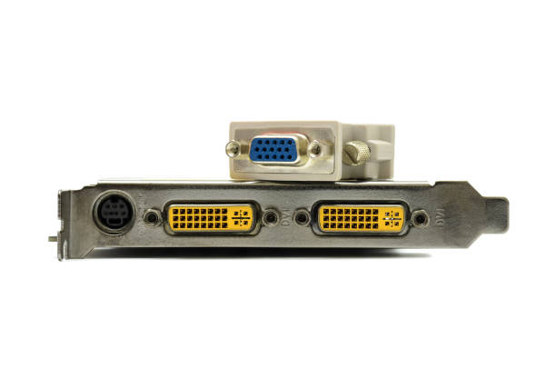 istock old graphics card and an adapter on a white background 1124509541