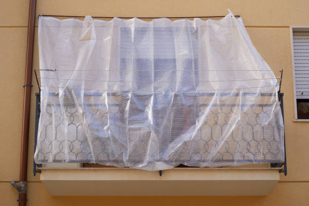 istock plastic sheet protects balcony from cold weather and rain 1124511951