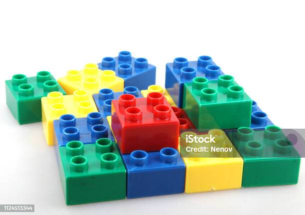 Blocks That Block Plastic Building Blocks Stock Photo - Download Image Now - Block Shape ...