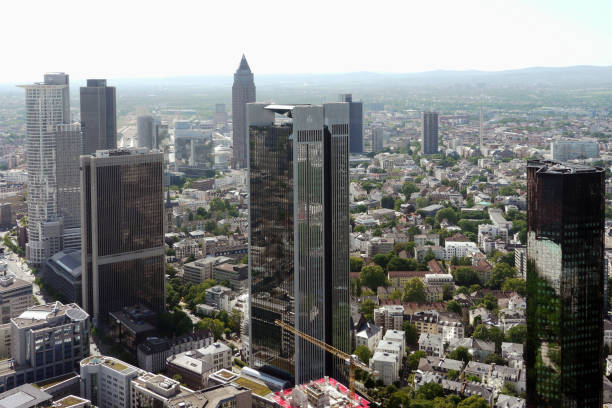 istock Frankfurt. General view over the capital and the financial district 1124514280