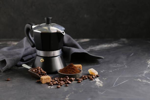 istock still life of coffee, grains and ground 1124519366