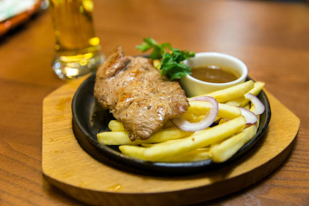 Pork chop with potatoes