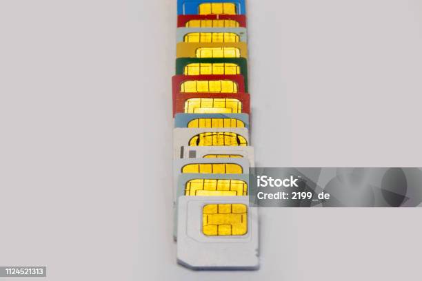 Mini Sim Format Many Different Sim Cards In Nano Micro And Mini Format Stock Photo ...