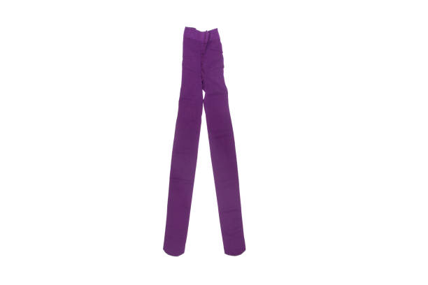 istock Purple pantyhose isolated on white 1124525666
