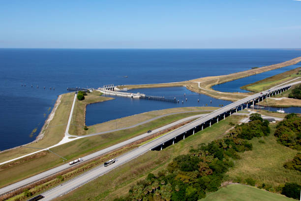 istock Aerial view Port Mayaca 1124536573