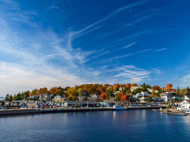 Autumn landscape on Lake Huron