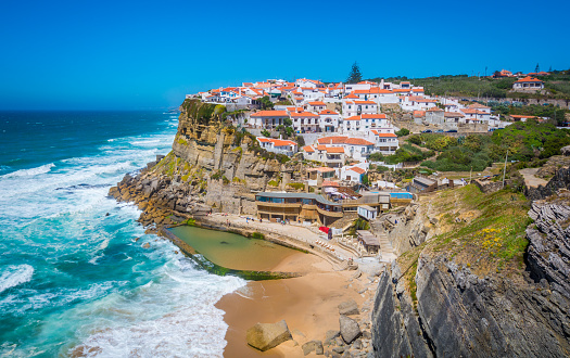 Vista panorámica de Azenhas do Mar, Sintra, Portugal photo