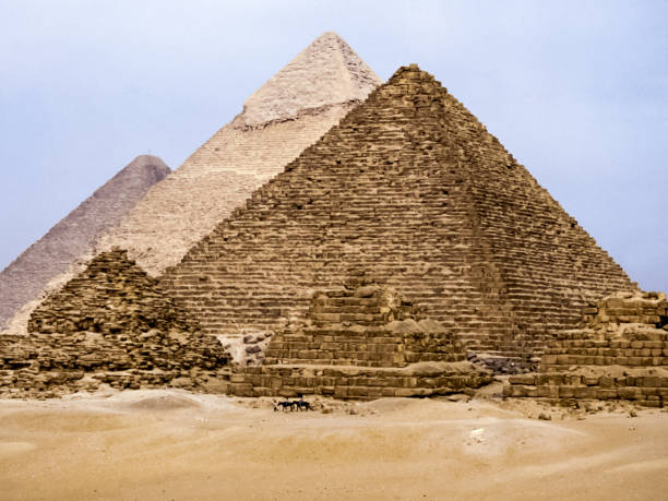 istock Pyramids, megalithic structures of ancient civilization. Big pyr 1124553192