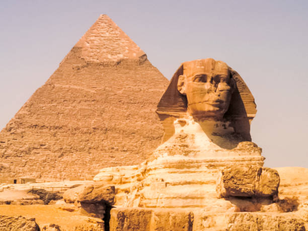 istock Egyptian Sphinx, ancient statue of ancient Egypt 1124553221