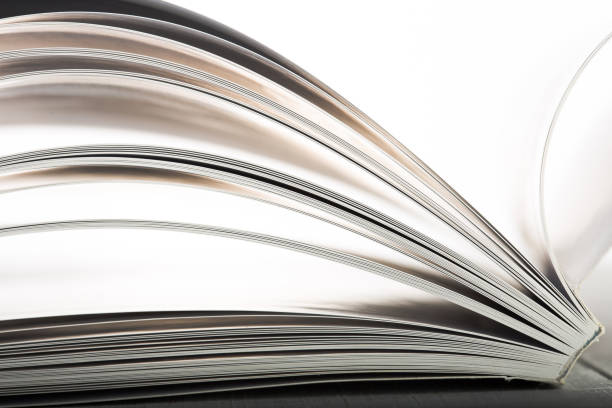 istock Education and wisdom concept - Macro view of book pages 1124553948