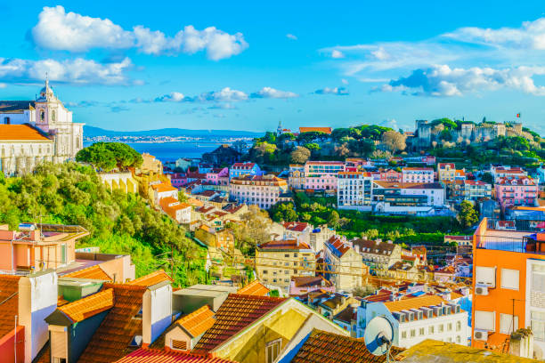 Alfama District at Lisbon View of  Alfama District at Lisbon, Portugal lisbon photos stock pictures, royalty-free photos & images