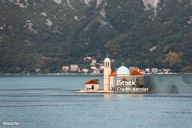 Small Island Gospa Od Škrpjela In Kotor Bay In Montenegro Stock Photo - Download Image Now
