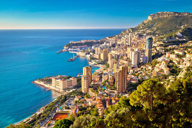 istock Monte Carlo cityscape colorful view from above 1124558395