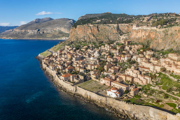 istock Greece. Old fortified town on an island 1124560557