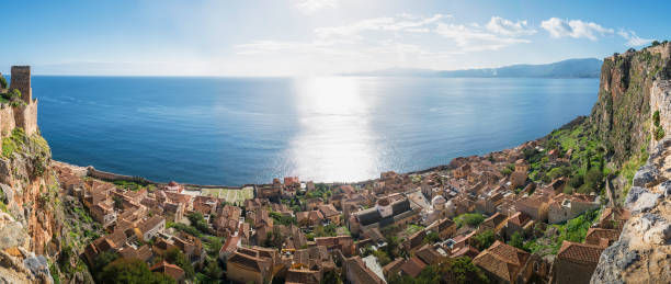 istock Greece. Old fortified town on an island 1124562907