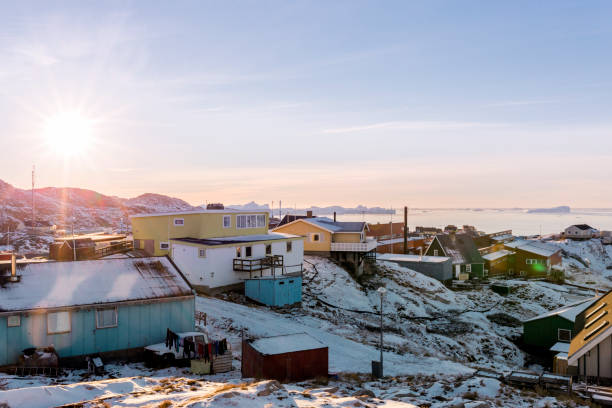 istock Small town in Greenland 1124563152