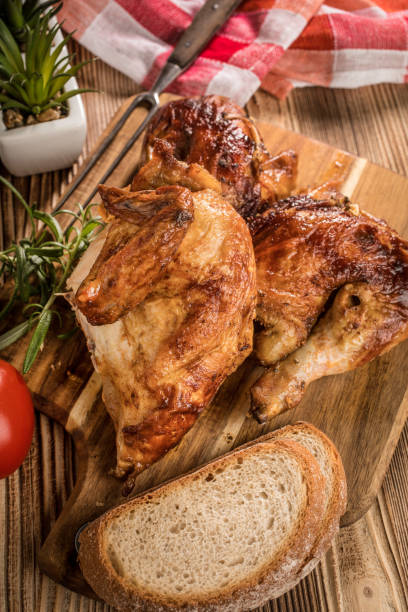istock Pieces of roast chicken. 1124564565