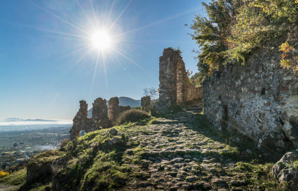Greece. Peloponnese. Sparta. The Mystras Castle. Orthodox church in the Mystras Castle complex