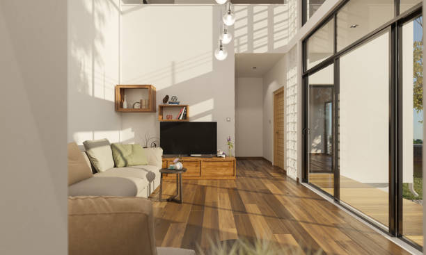 istock Living Room Overlooking the Patio in Broad Daylight 1124566305
