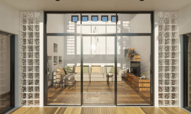 istock Ground Floor Lounge Through the Patio Doors 1124567287