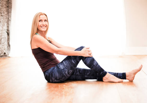 istock Mature Woman at a Yoga Studio 1124567848