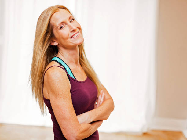 istock Happy Sporty Woman 1124568095