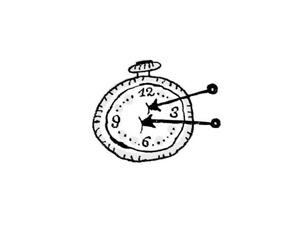 istock The dial of the watch with the hands stuck into it. 1124570726