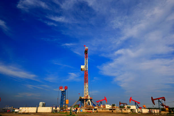 istock The oil pump, industrial equipment 1124578973