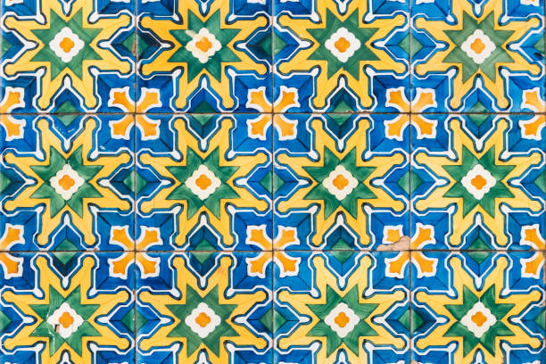 istock Traditional Portuguese glazed tiles 1124585107
