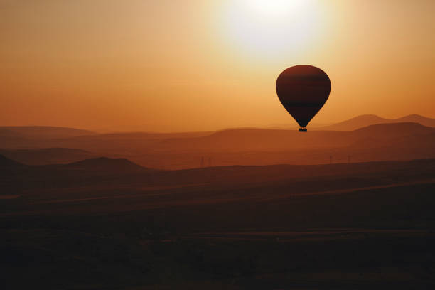 hot air balloon - transvaal imagens e fotografias de stock