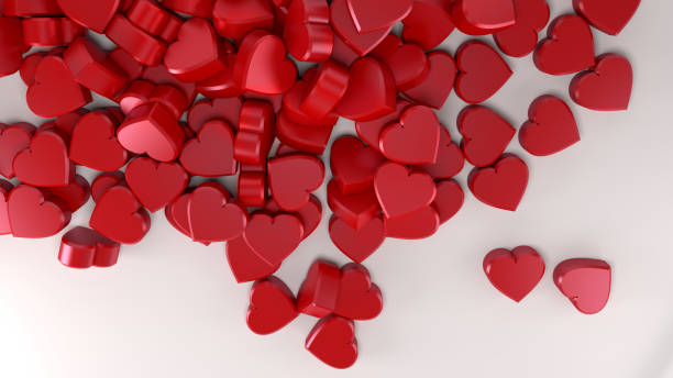 istock valentine's day red little hearts romantic 3D illustration 1124591134