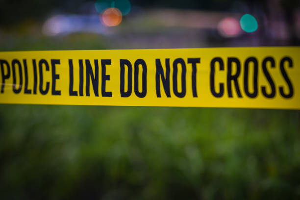 istock Yellow police tape 1124599161