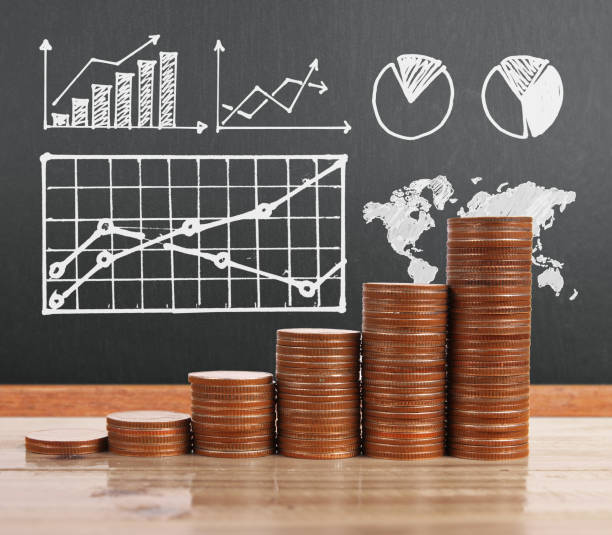 istock graph coins stock finance  business concept 1124605380