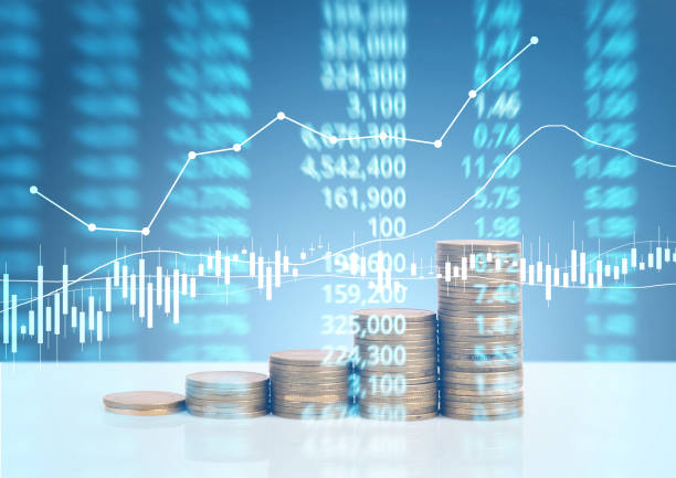 istock graph coins stock finance  business concept 1124605412