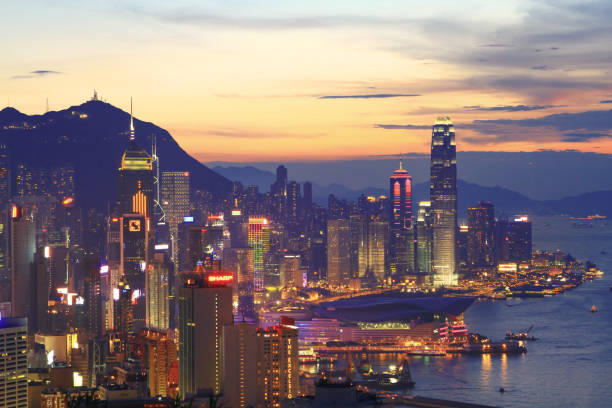 istock the destination viewpoint to observe Victoria Harbour. 1124607944