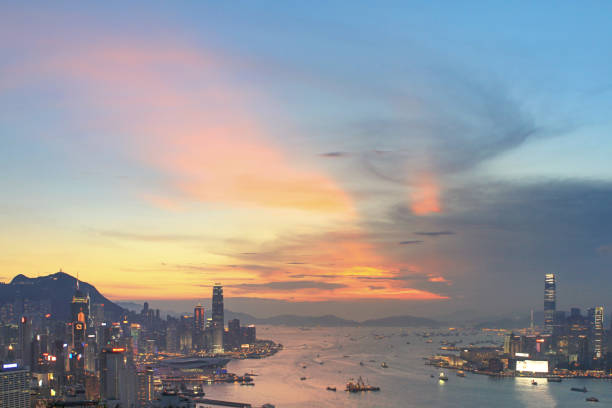istock Victoria Harbour view from the Braemar Hill 1124608464