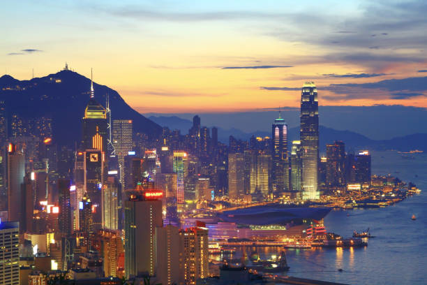 istock the destination viewpoint to observe Victoria Harbour. 1124609585