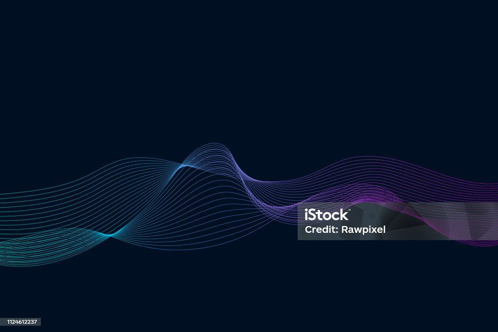 Wave Track Visualization Data Visualization Dynamic Wave Pattern Vector Stock Illustration ...