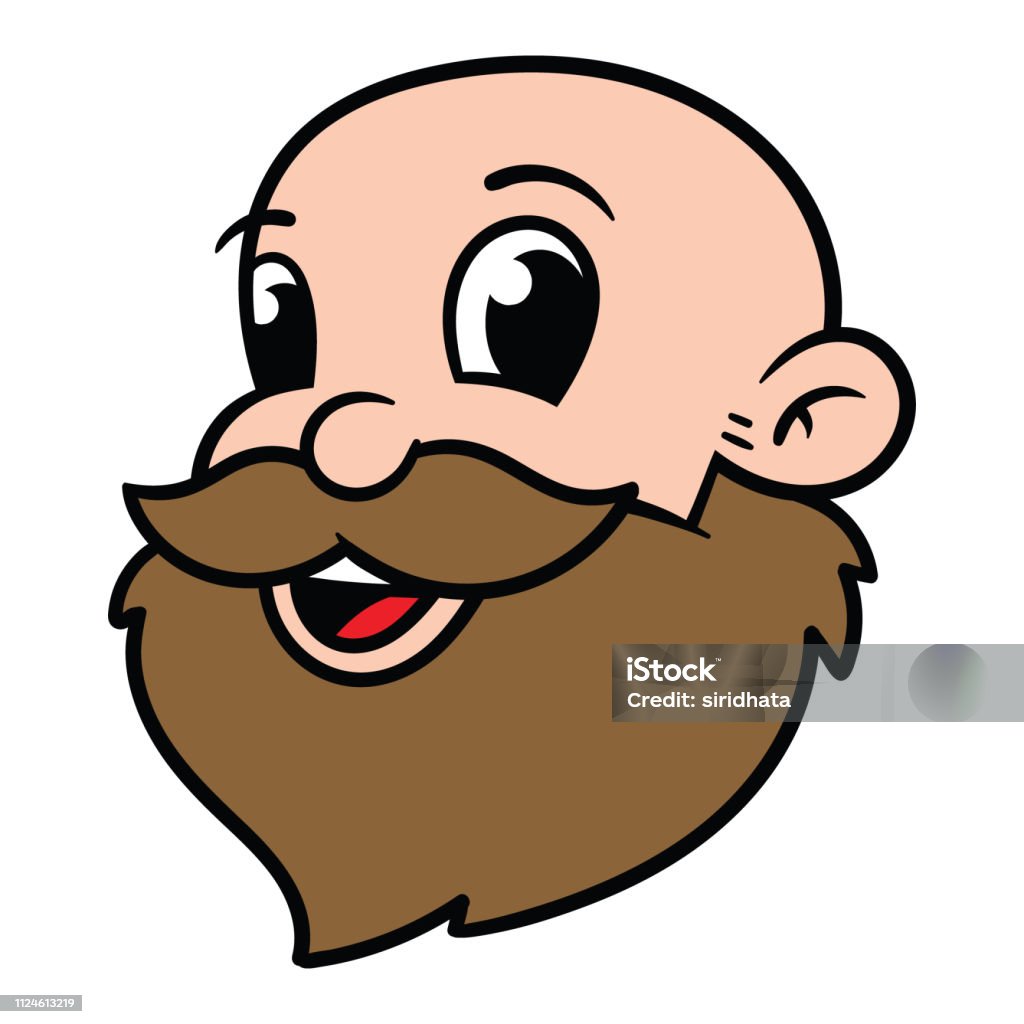 Ilustración de Retrato De Hombre Con Barba Avatar De Dibujos Animados y más  Vectores Libres de Derechos de Hombres - iStock