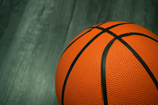 close up shot of basketball