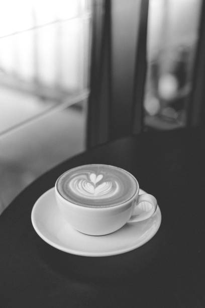 istock Cup of hot latte coffee 1124626328