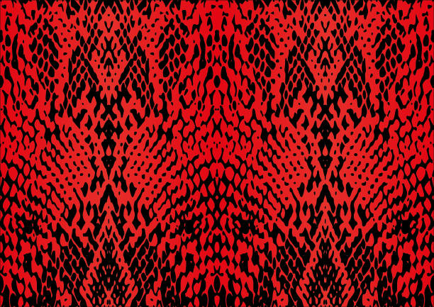 赤蛇皮柄 - python点のイラスト素材／クリップアート素材／マンガ素材／アイコン素材