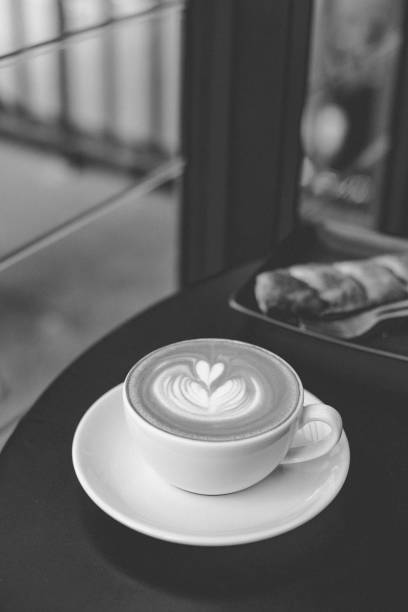 istock Cup of hot latte coffee 1124630742