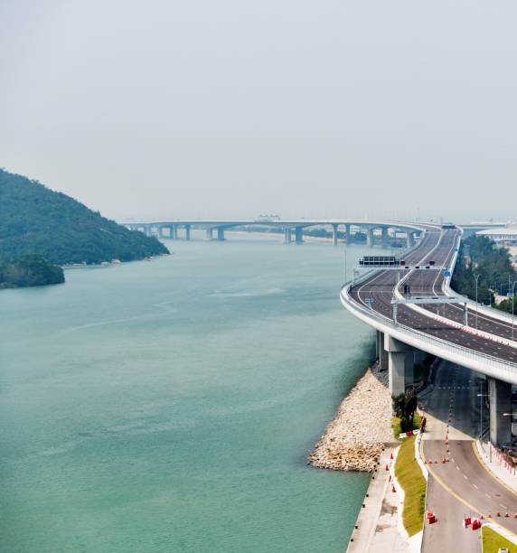 istock Long bridge over the sea 1124631947
