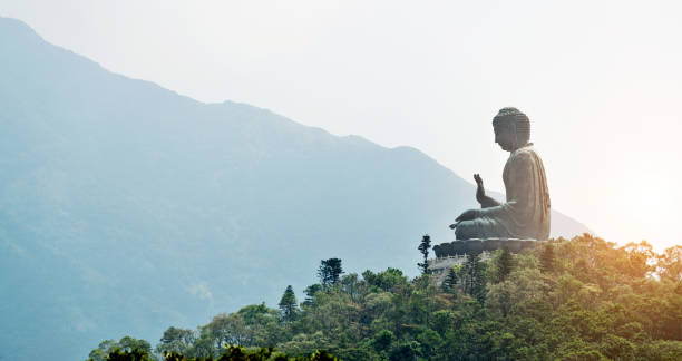 istock Tian Tan Buddha in Hong Kong 1124633179