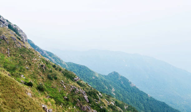 istock Misty mountain landscape in the morning 1124633617