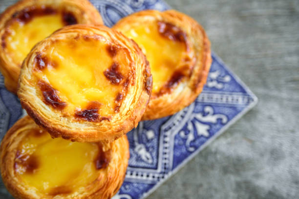 istock Portugal egg tart with azulejo 1124635518